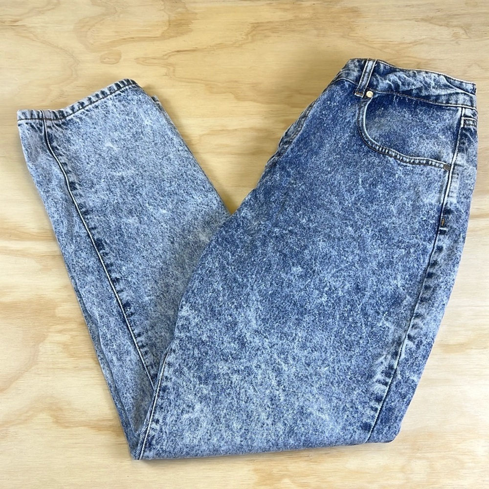 Ragged Women’s Vintage Y2K Acid Wash Blue Denim Jeans - Picture 2 of 14